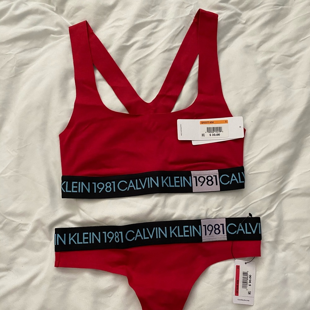 Calvin Klein bra and panty set